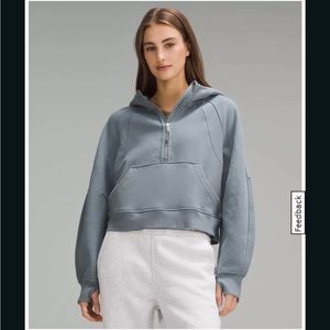Lululemon Belgian Blue Oversized Half Zip Hoodie NWT XS/S